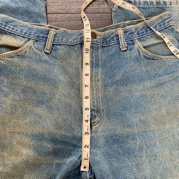 Vintage Rustler Jeans Mens Regular Fit Straight Blue Size 38x30 (Actual 35x29) - Picture 10 of 16